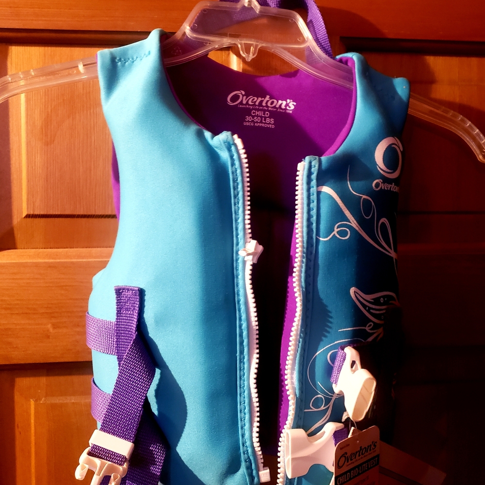 Overton's Child Life Jacket in Blue and Purple